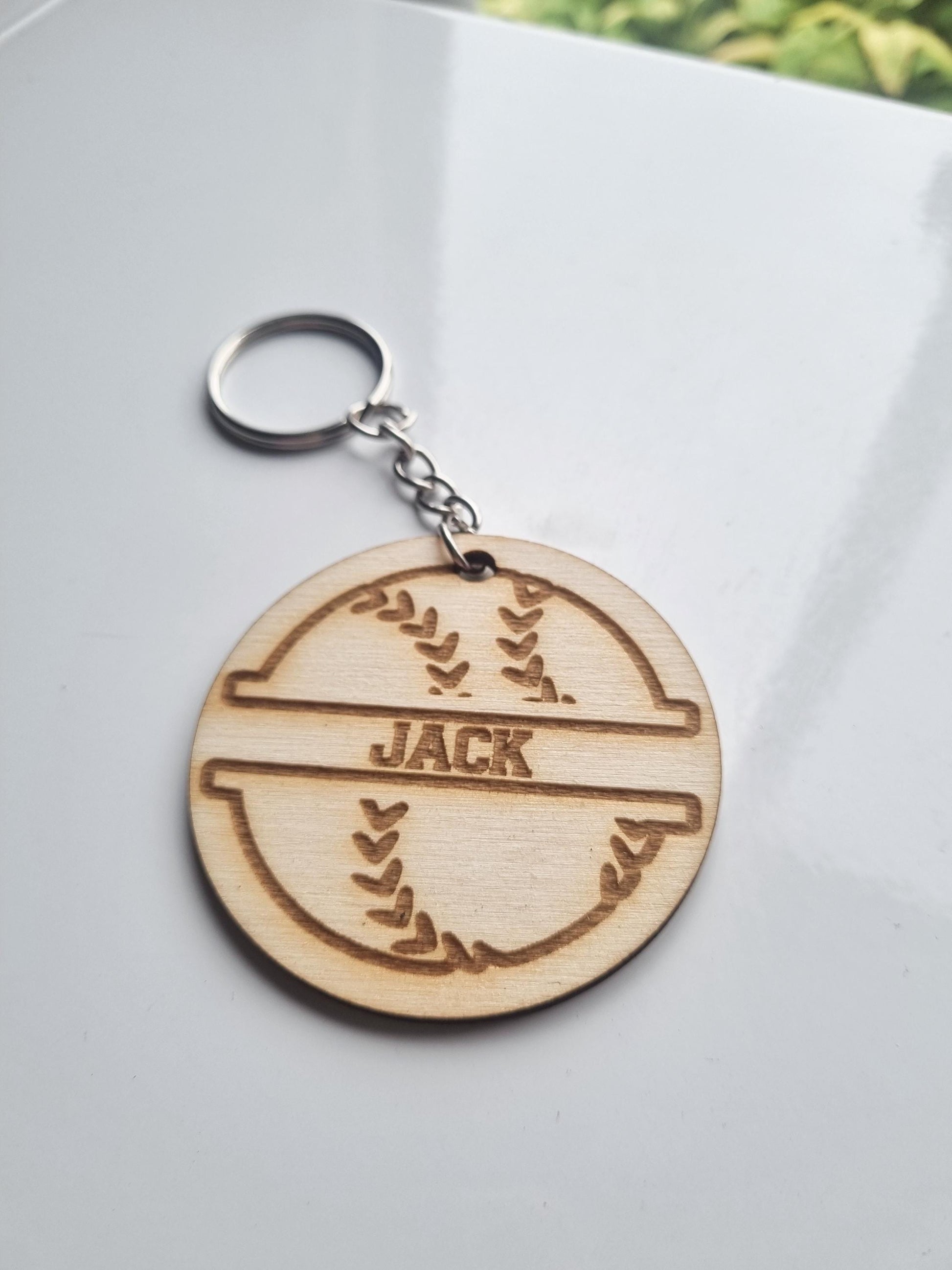 Personalised Tennis Ball Keyring, Coach Keychain, Engraved Team Gift
