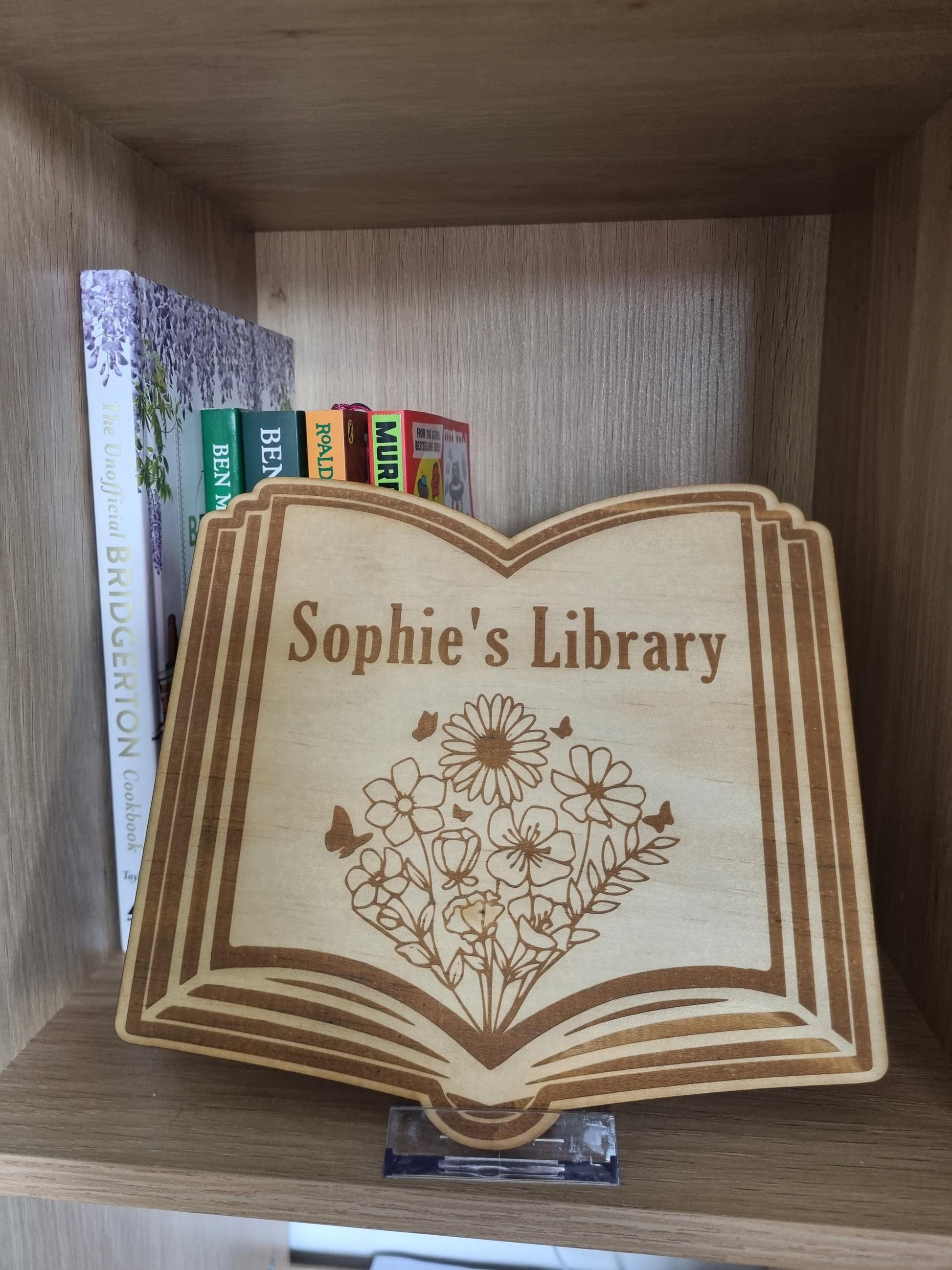 Personalised Library Sign, Library Gift, Bookish Gift, Book Lover Gift