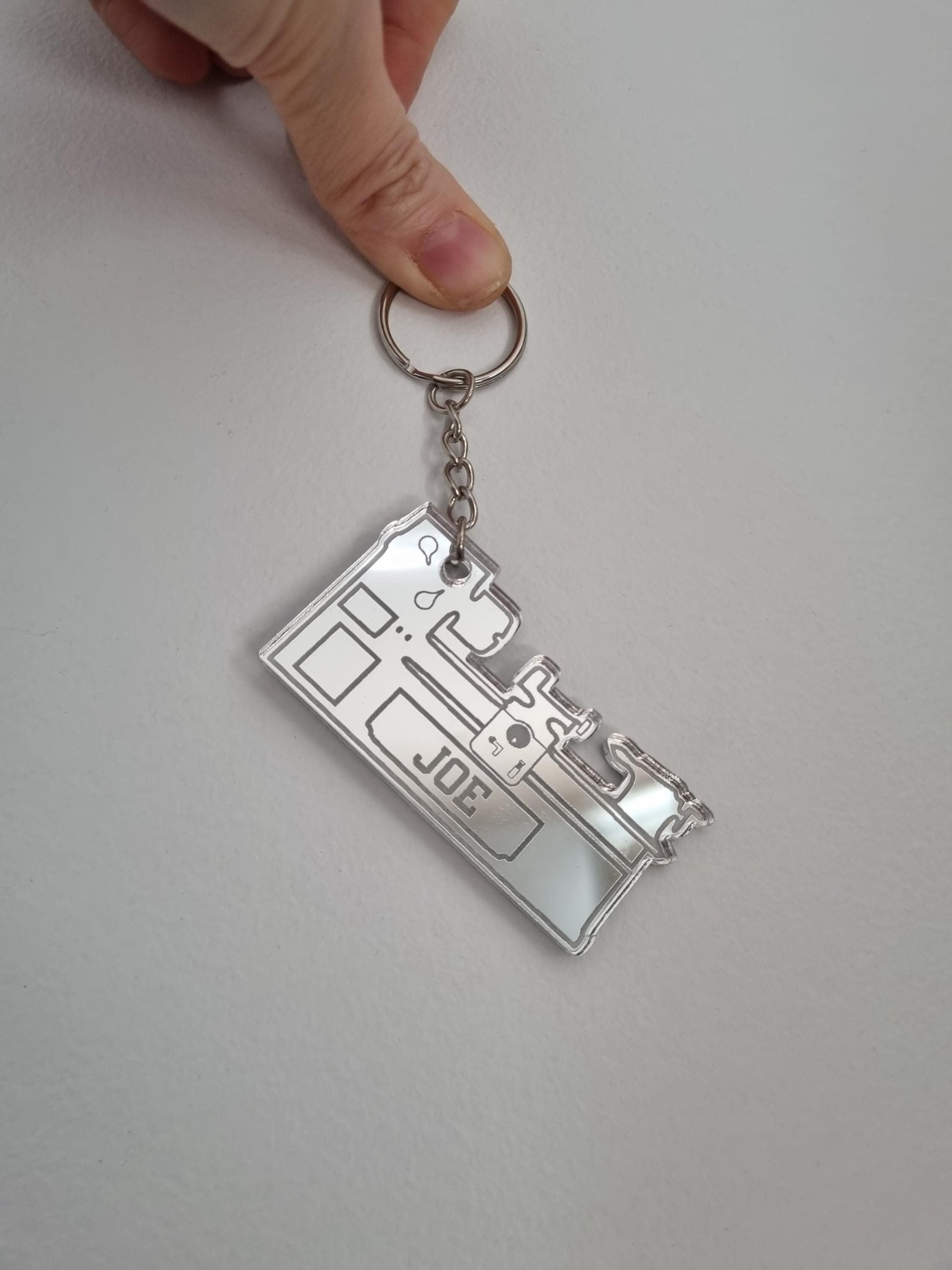 Unique Lathe Keychain for Him - Custom Fabricated Gift for the Ultimate Craftsman