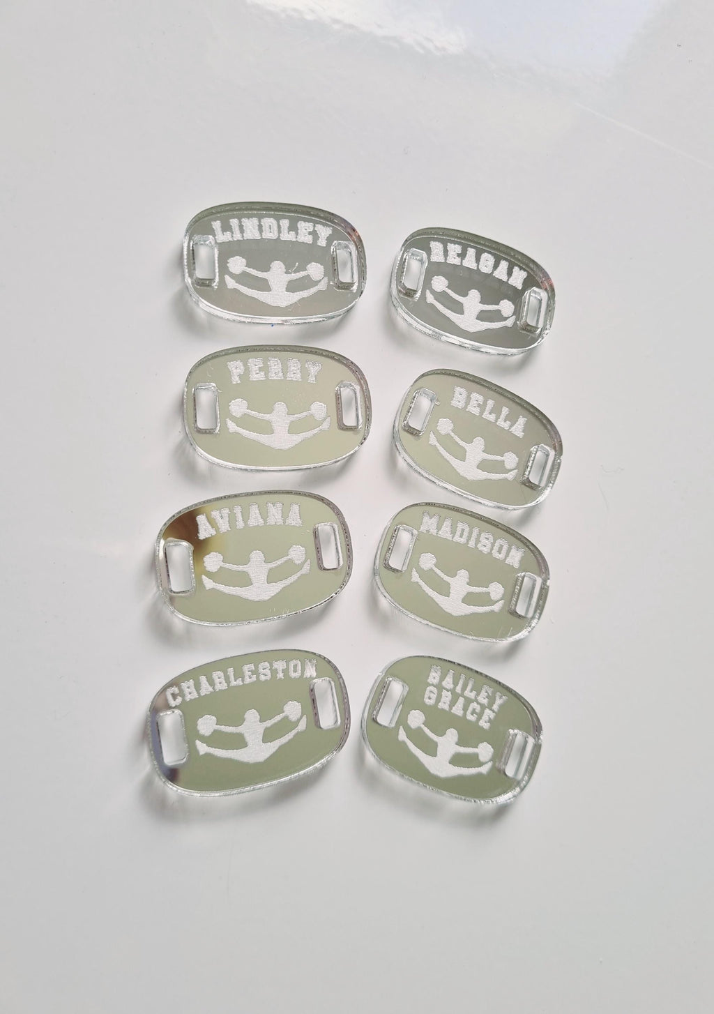 Personalised Cheer Shoe Charms, Custom Cheerleading Gift, Cheerleader Team Gift, Cheer Coach Gift, Cheer Competition Accessories