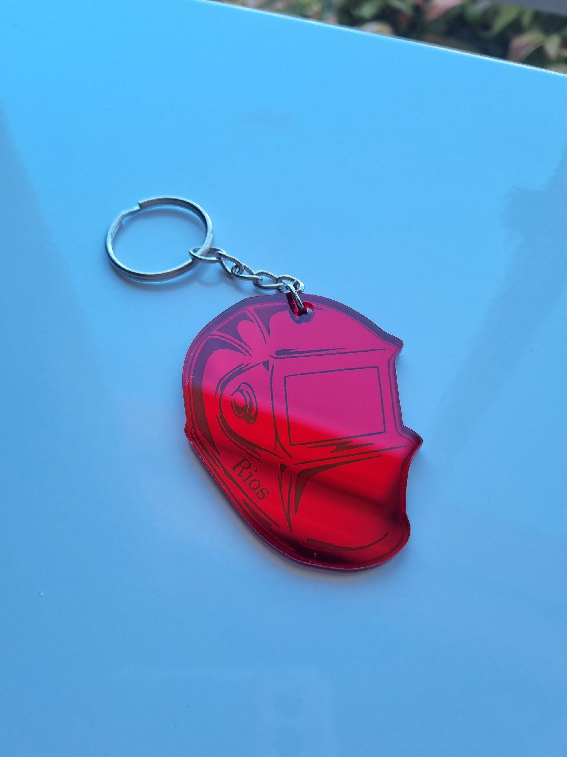 Personalised Welding Helmet Keyring, Custom Welding Mask, Fabricator Gift, Gift fot Dad, Gift for Him