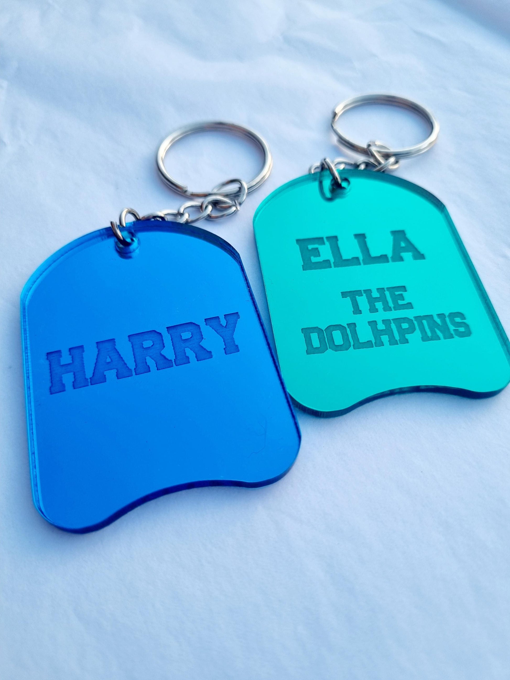 Personalised Swimming Kickboard Keyring, Keychain, Swimming Gift, Swim Team Gift
