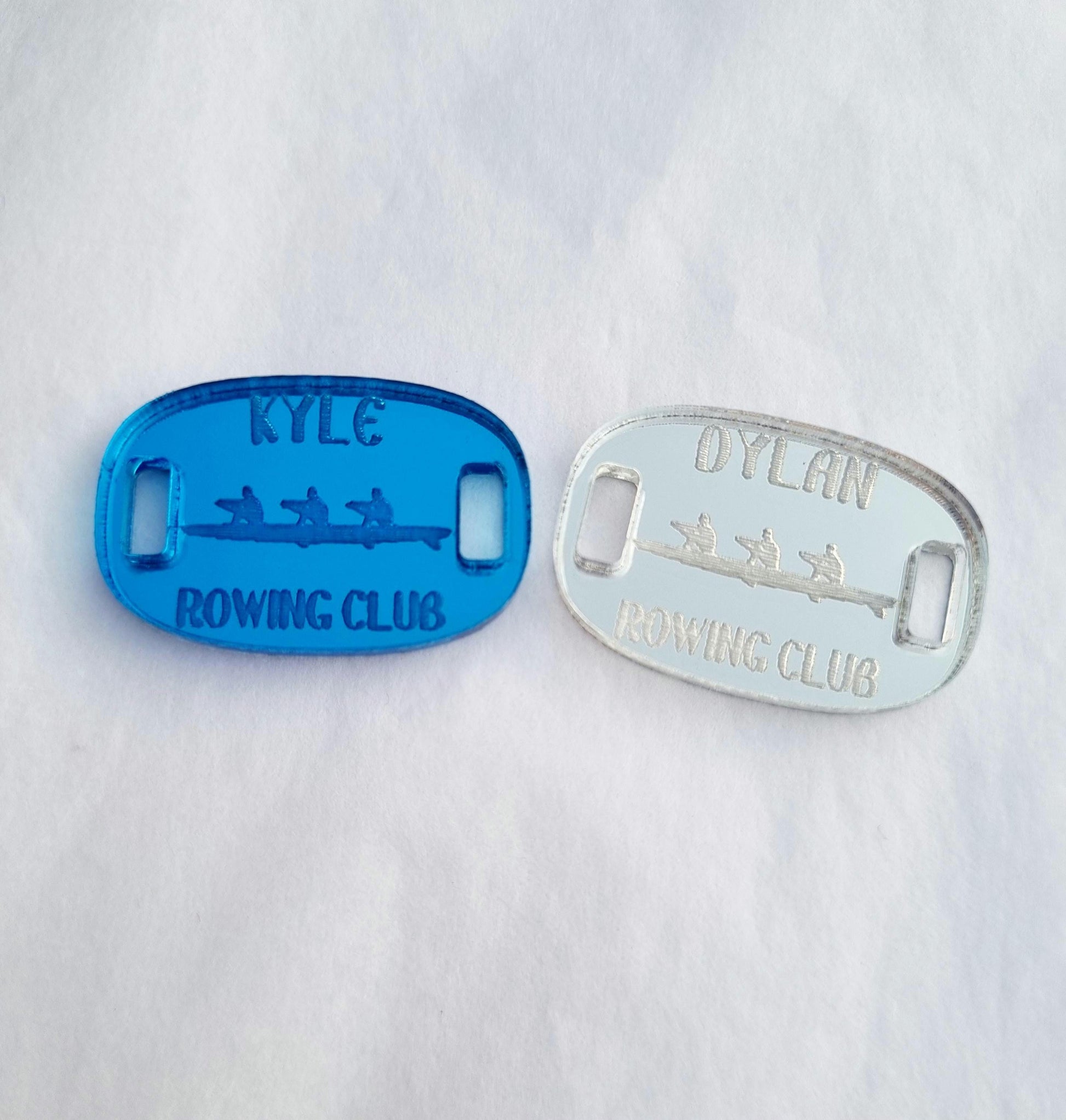 Personalised Rowing Shoe Charm, Custom Rower Gift, Rowing Team & Rowing Coach Gift, Crew Rowing Accessories