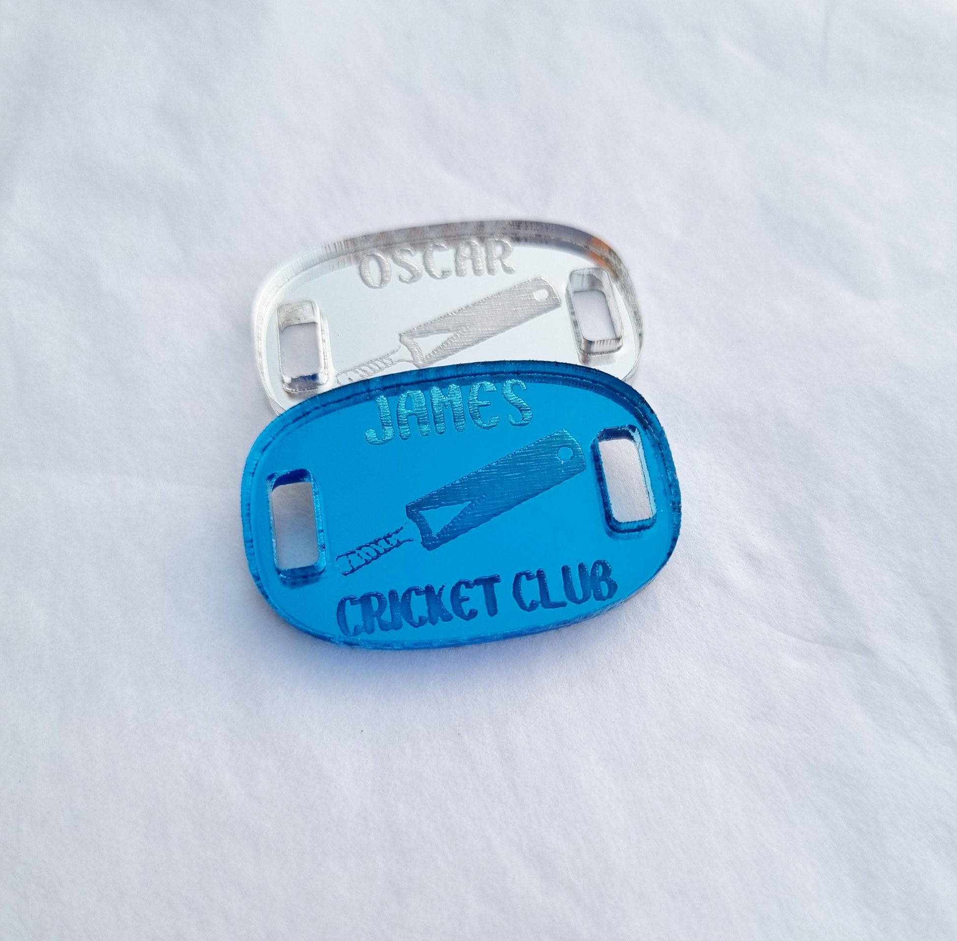 Personalised Cricket Shoe Charm, Cricket Gift, Custom Cricket Team Gift
