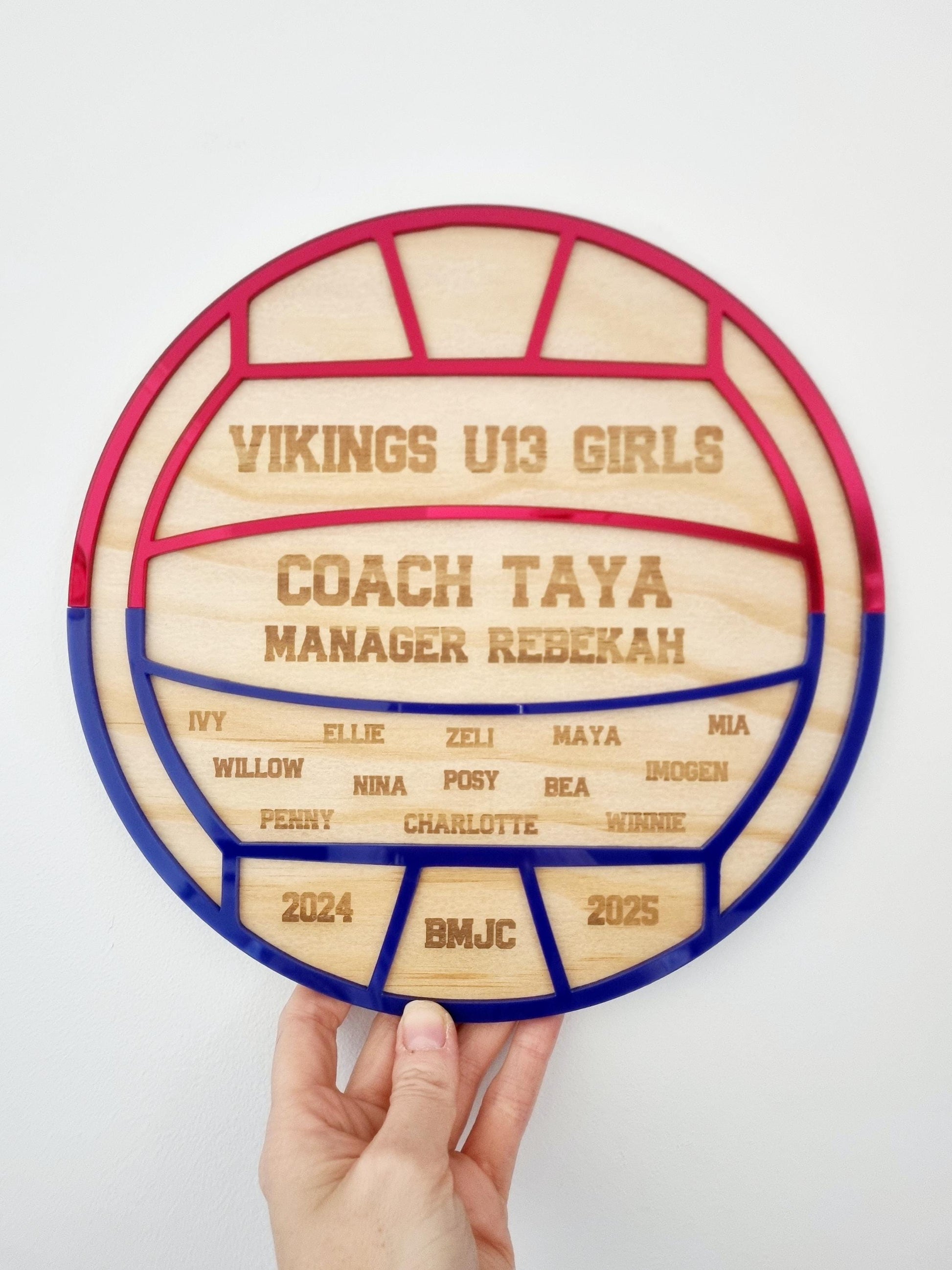 Personalised Water Polo Coach Gift, Unique 2 Colour Design, Water Polo Team Gift, End of Season Gift