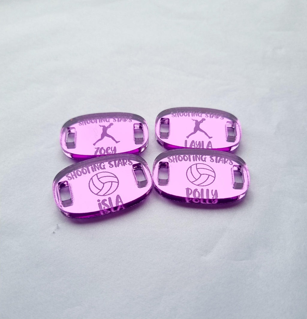Personalised Netball Shoe Charm, Custom Netball Gift, Netball Team & Coach Gift