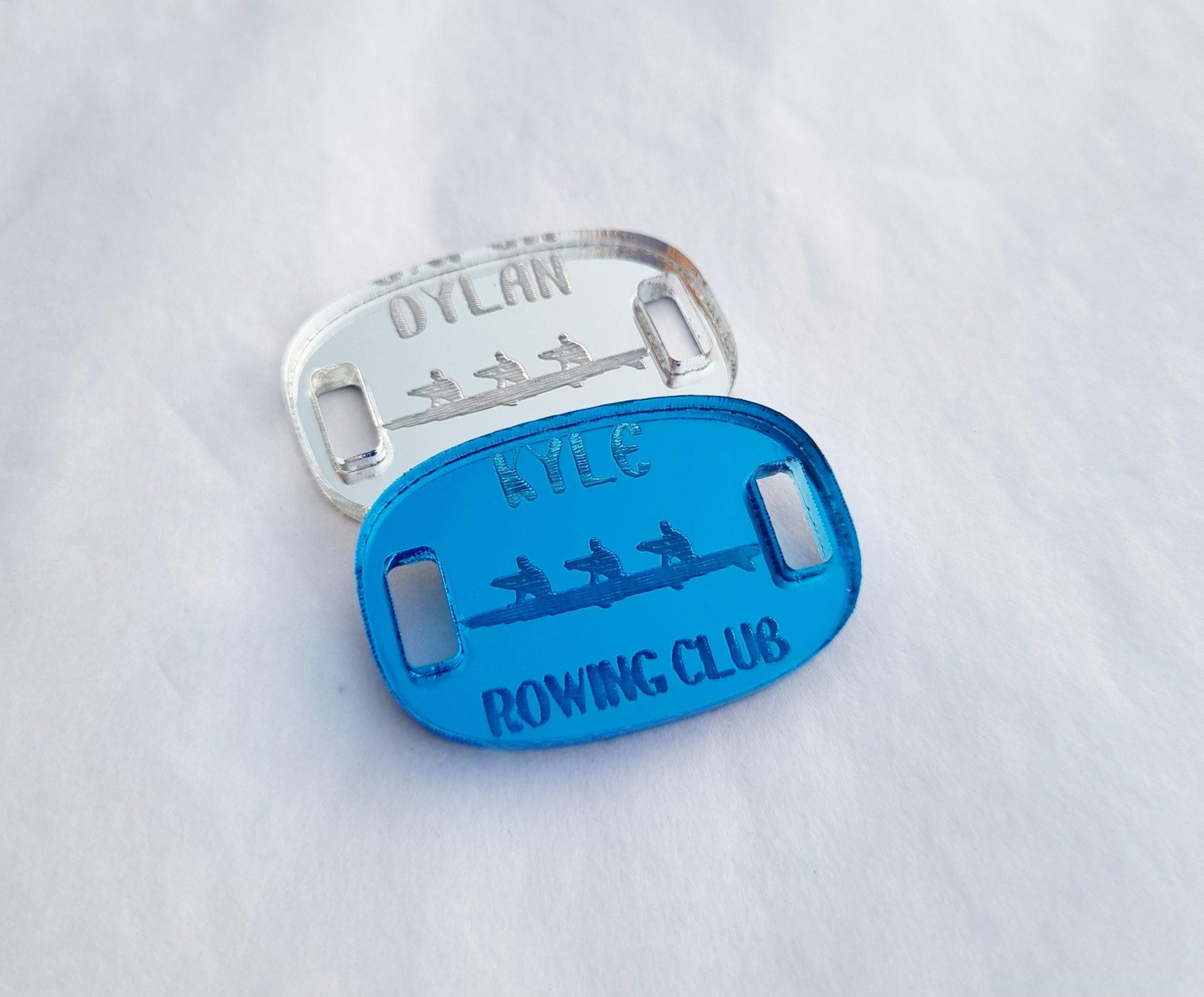 Personalised Rowing Shoe Charm, Custom Rower Gift, Rowing Team & Rowing Coach Gift, Crew Rowing Accessories