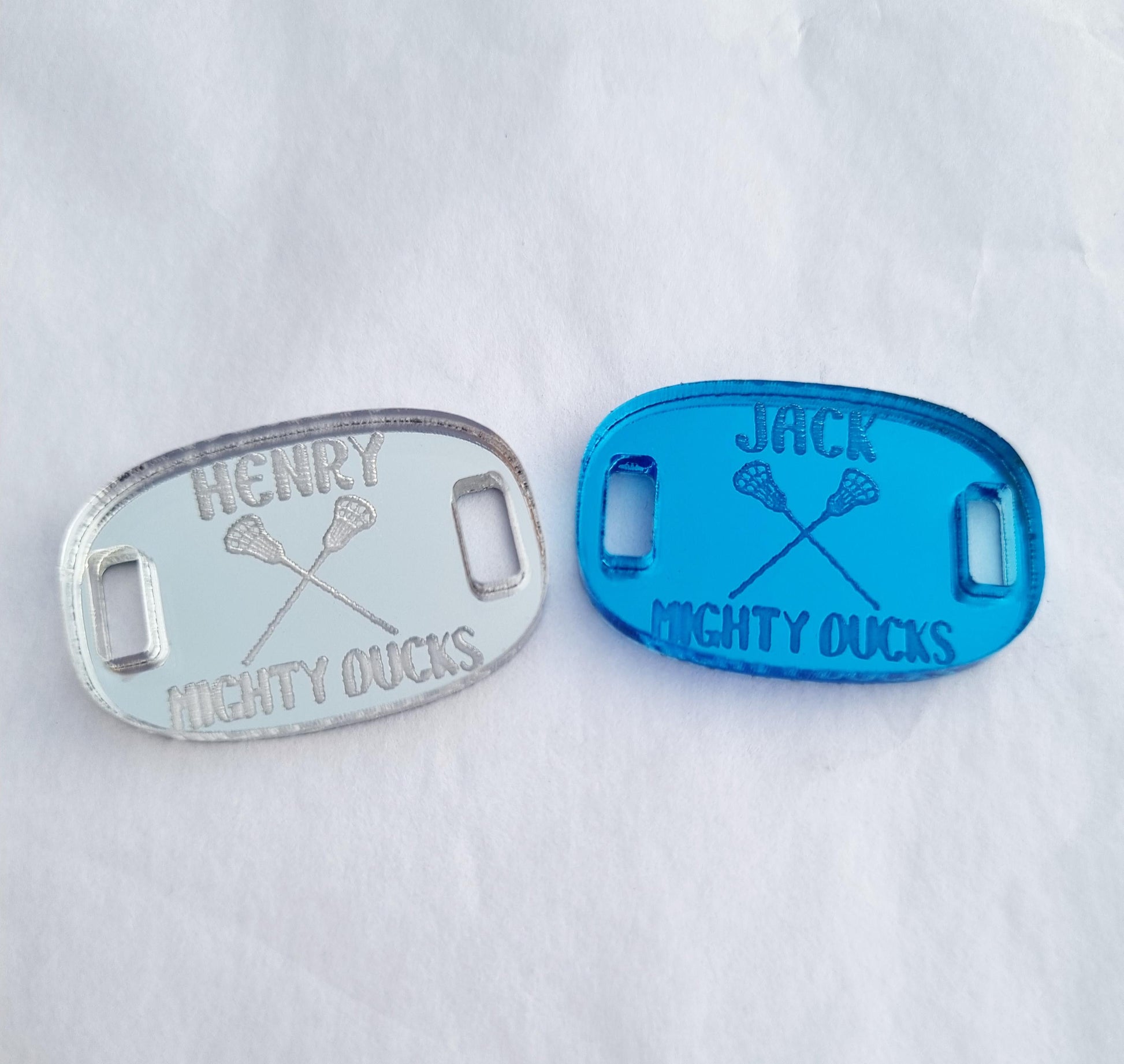 Personalised Lacrosse Shoe Charm, Custom Lacrosse Gift, Lacrosse Team & Lacrosse Coach Gift, Lacrosse Player Accessories
