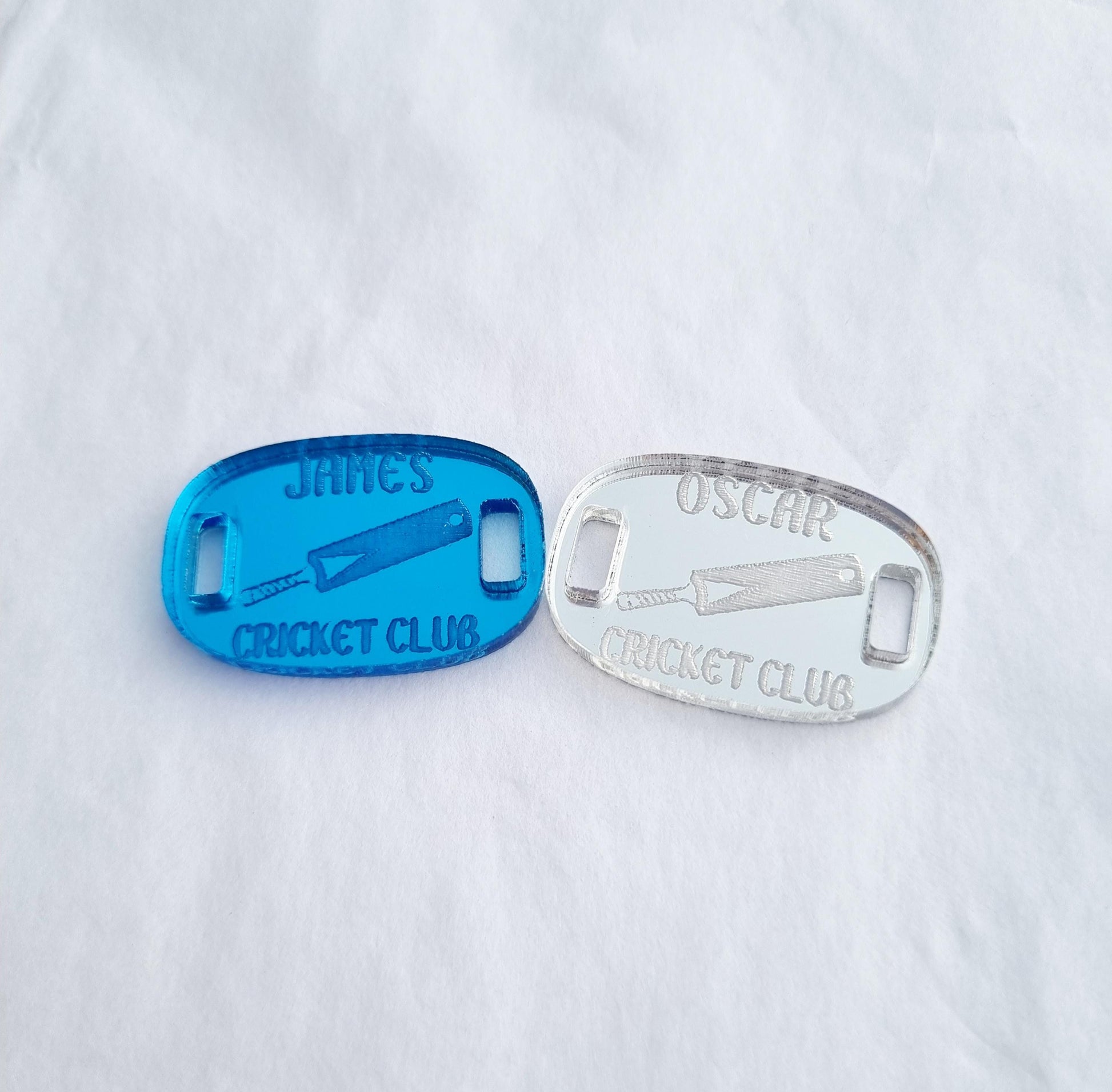 Personalised Cricket Shoe Charm, Cricket Gift, Custom Cricket Team Gift