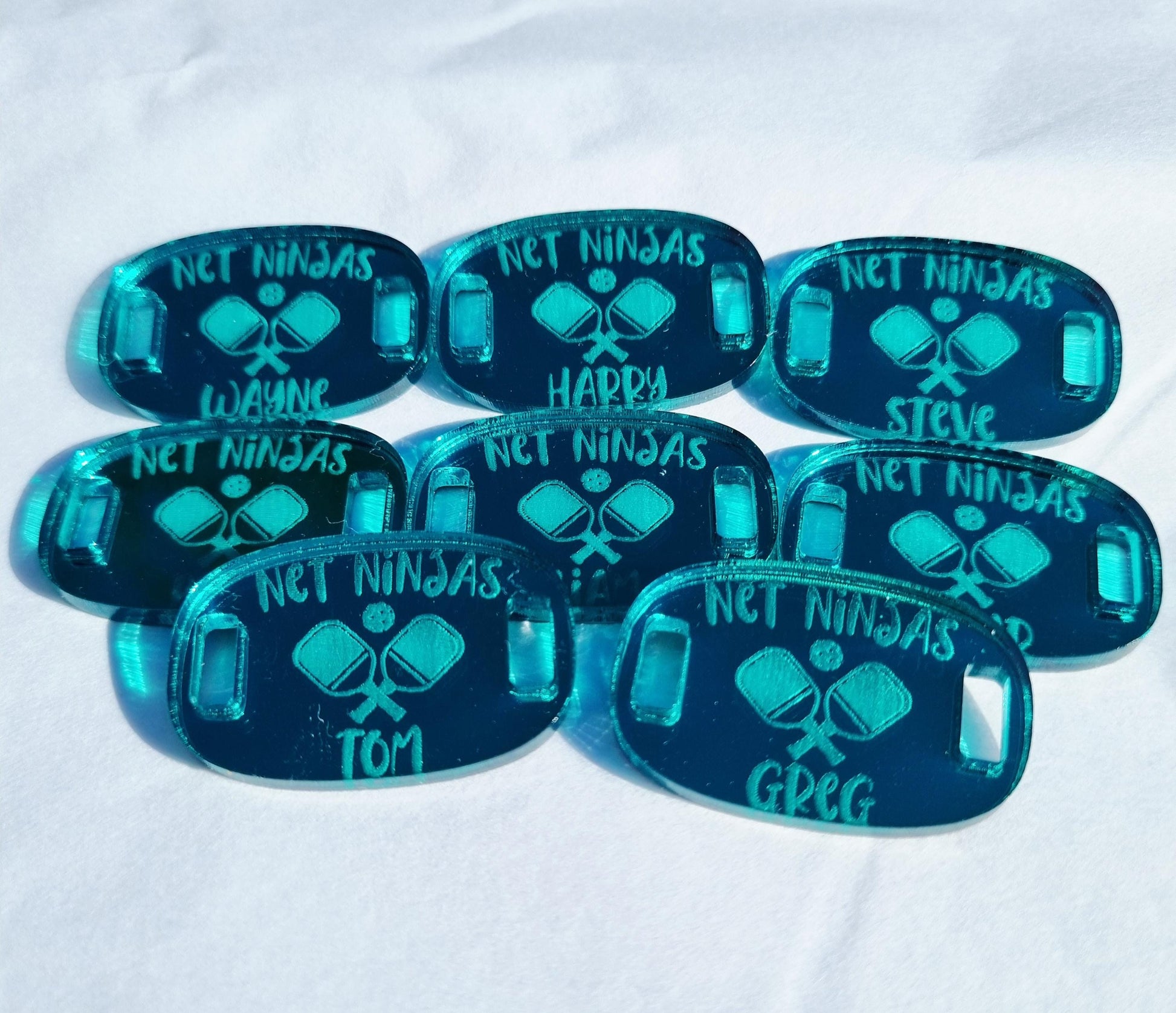 Personalised Pickleball Coach Gift Set, Pickleball Team Gift, Custom Shoe Tags, Pickleball Plaque, End of Season Award
