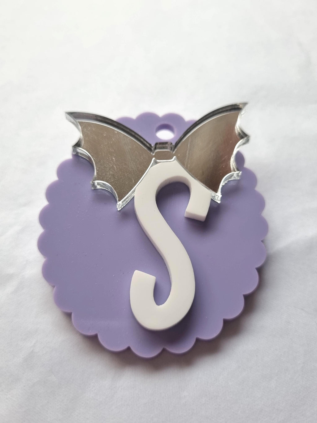 Personalised Halloween Bat Initial Tag – Trick or Treat Basket or Gift Tag