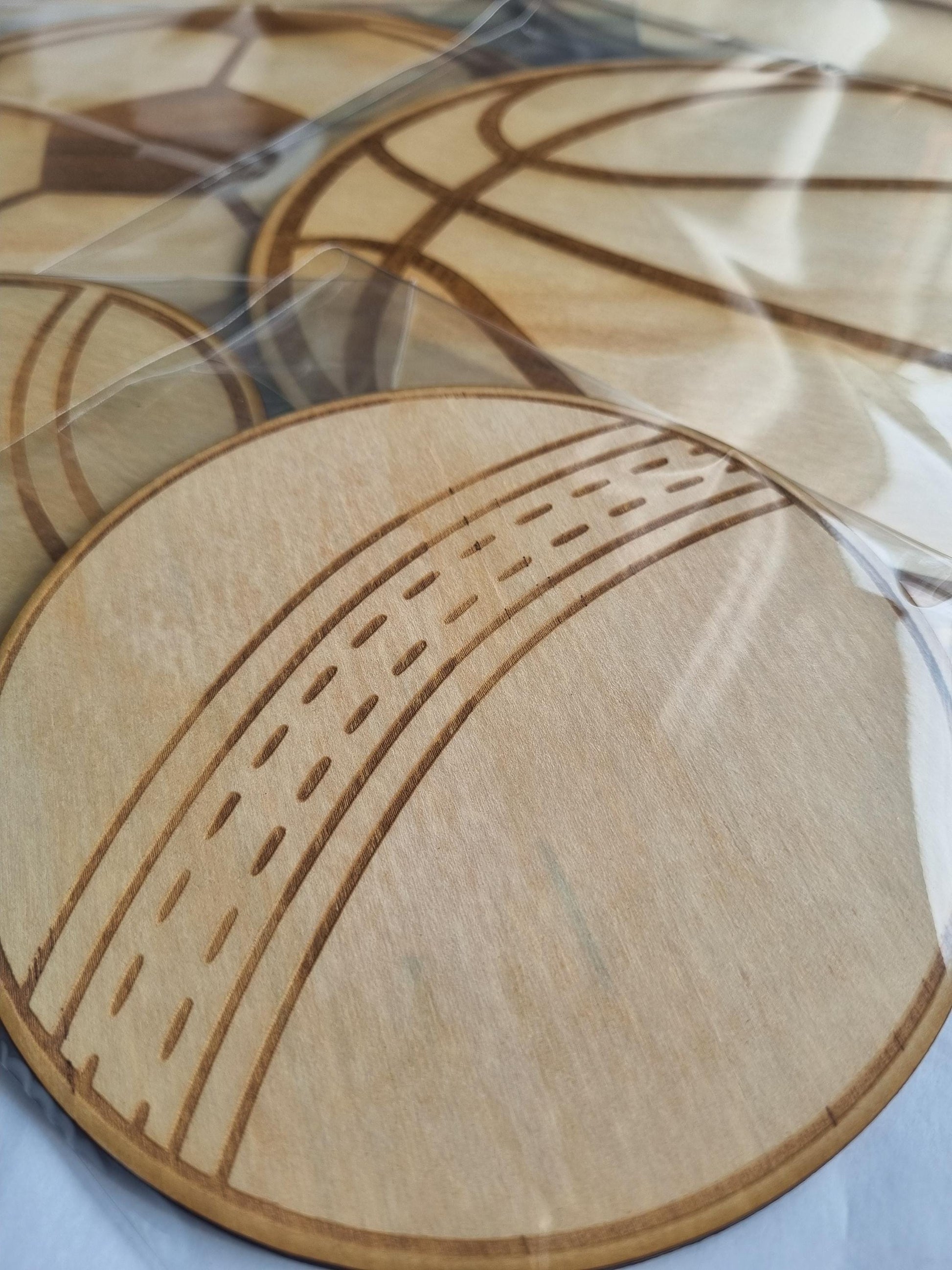 Sports Ball Wall Decor Set of 6, Wooden Kids Bedroom Decor