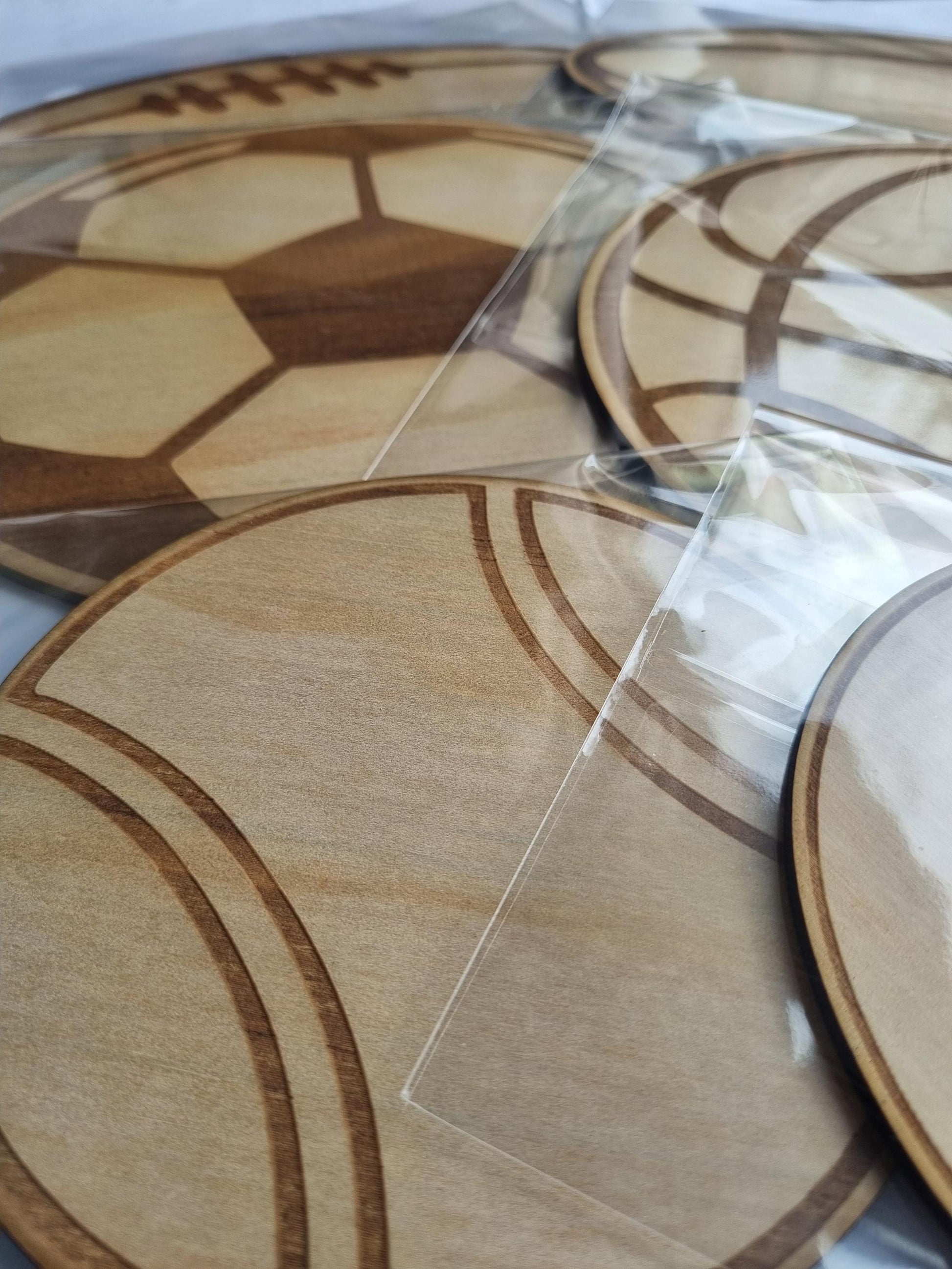 Sports Ball Wall Decor Set of 6, Wooden Kids Bedroom Decor