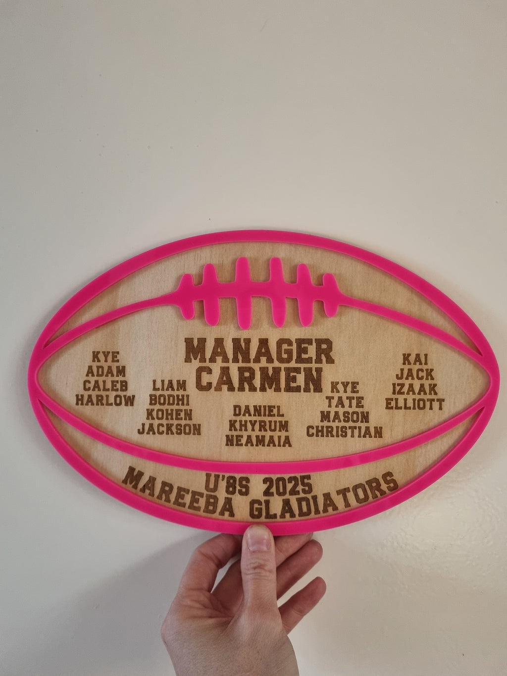 Football Coach Gift Plaque – Personalised AFL Team Keepsake